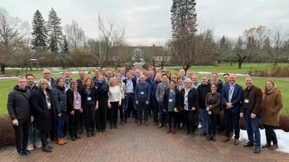 Group photo of the participants at the PI-meeting in Stockholm 2022. Photo.